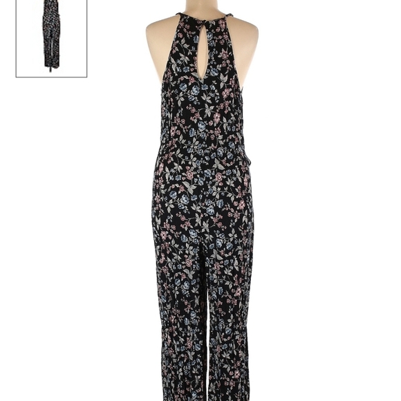 SOLD! American Eagle Jumpsuit Size Medium Boho Floral - Picture 2 of 4